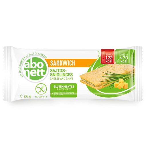 Abonett Sandwich Sajtos-snidlinges - Gluténmentes - 26 g