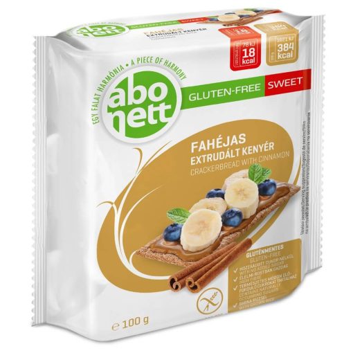 Abonett Extrudált kenyér, fahéjas - Gluténmentes - 100 g