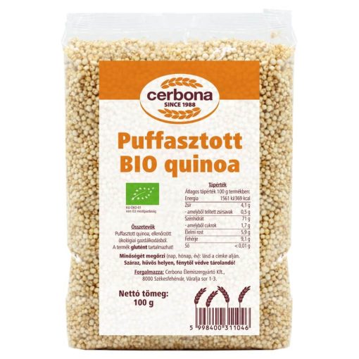 Cerbona BIO Puffasztott Quinoa 100 g