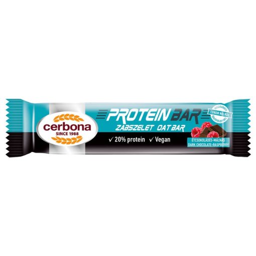 Cerbona Sport Protein étcsokoládés-málnás zabszelet 40 g