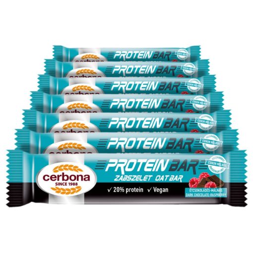 Cerbona Sport Protein étcsokoládés-málnás zabszelet 40 g x 7 / Heti csomag