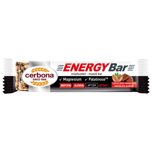Cerbona Sport Energy csokoládés-mandulás müzliszelet 35 g