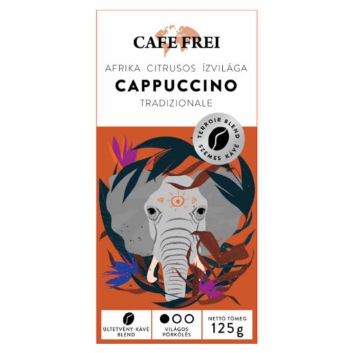Café Frei, Afrika Citrusos ízvilága Cappuccino Tradizionale szemeskávé, 125 g