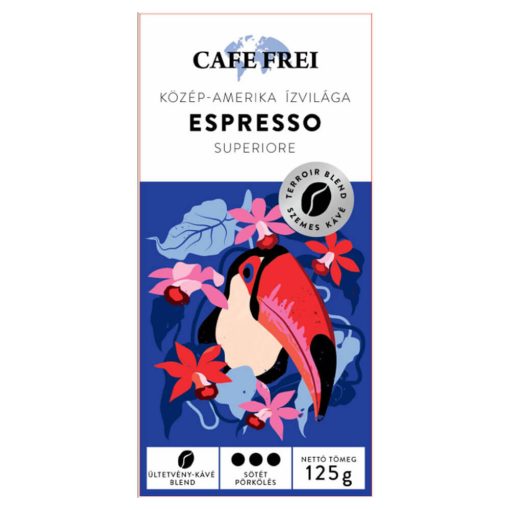 Café Frei, Közép-Amerika ízvilága Espresso Superiore szemeskávé, 125 g
