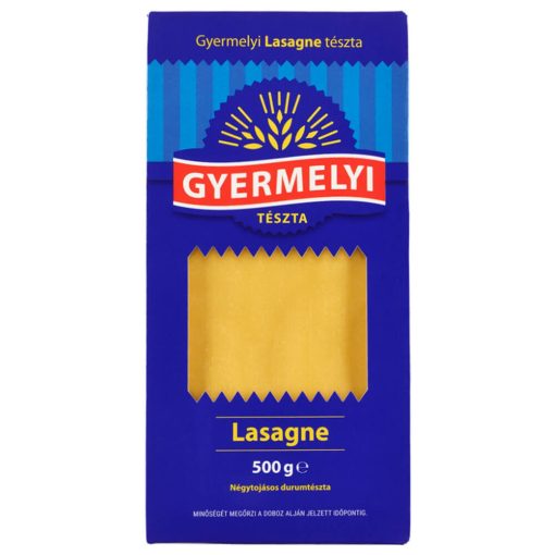 Gyermelyi Lasagne, 4 tojásos száraztészta 500 g