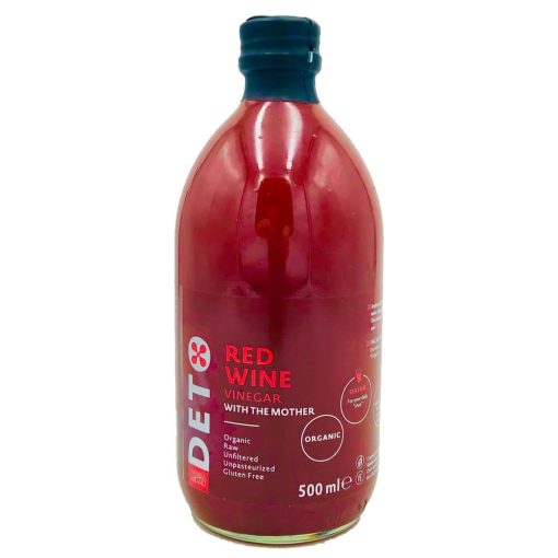 Deto Bio szűretlen vörösbor ecet szirup "anyaecettel" - 500 g