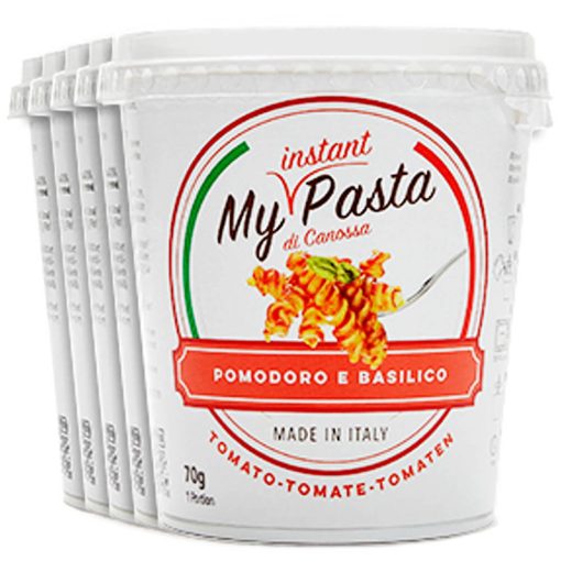 My Instant Pasta orsótészta paradicsomos és bazsalikomos mártással - 5 x 70 g / 5 napos csomag