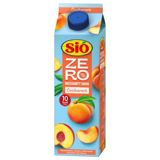 Sió Zero rostos Őszbarack gyümölcsital - 1 liter